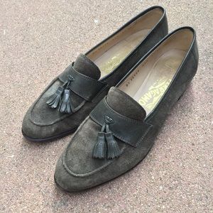 Salvatore Ferragamo Vintage Italian Suede Loafers